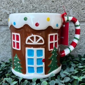 Large Christmas Gingerbreads House Mug